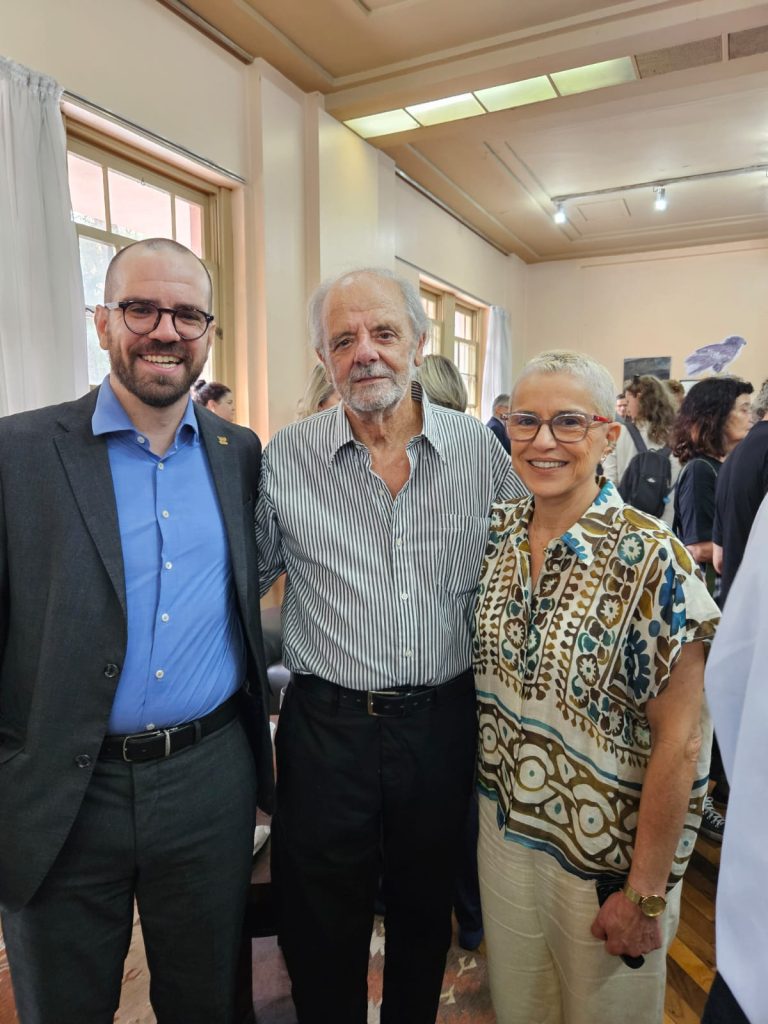 Sergio Faraco, patrono da 70ª Feira do Livro e Beatriz Araújo, Secretária de Estado da Cultura